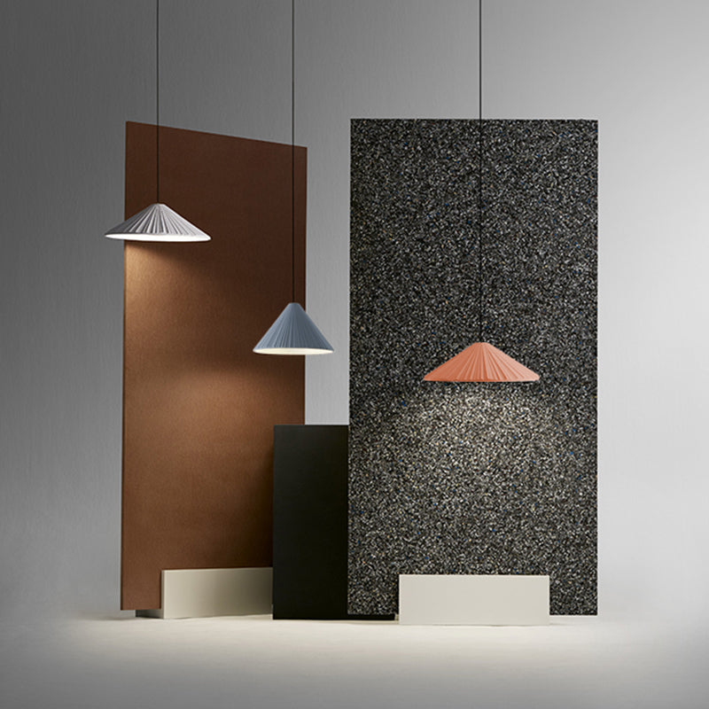 Forme du cône de ciment Lumières de suspension de macaron moderne 1 luminaire de support léger.