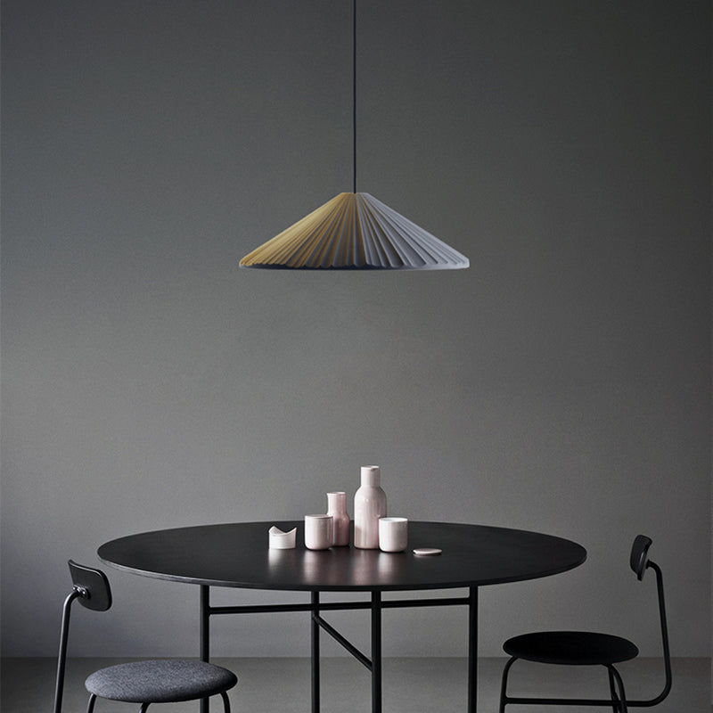 Forme du cône de ciment Lumières de suspension de macaron moderne 1 luminaire de support léger.