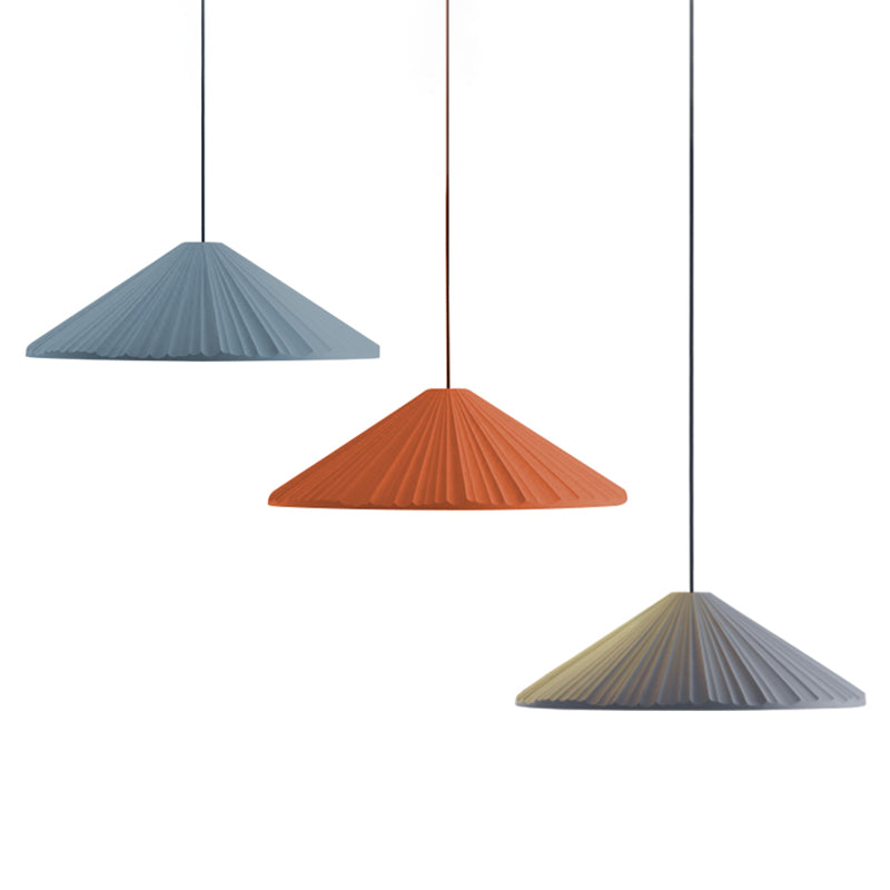 Forme du cône de ciment Lumières de suspension de macaron moderne 1 luminaire de support léger.