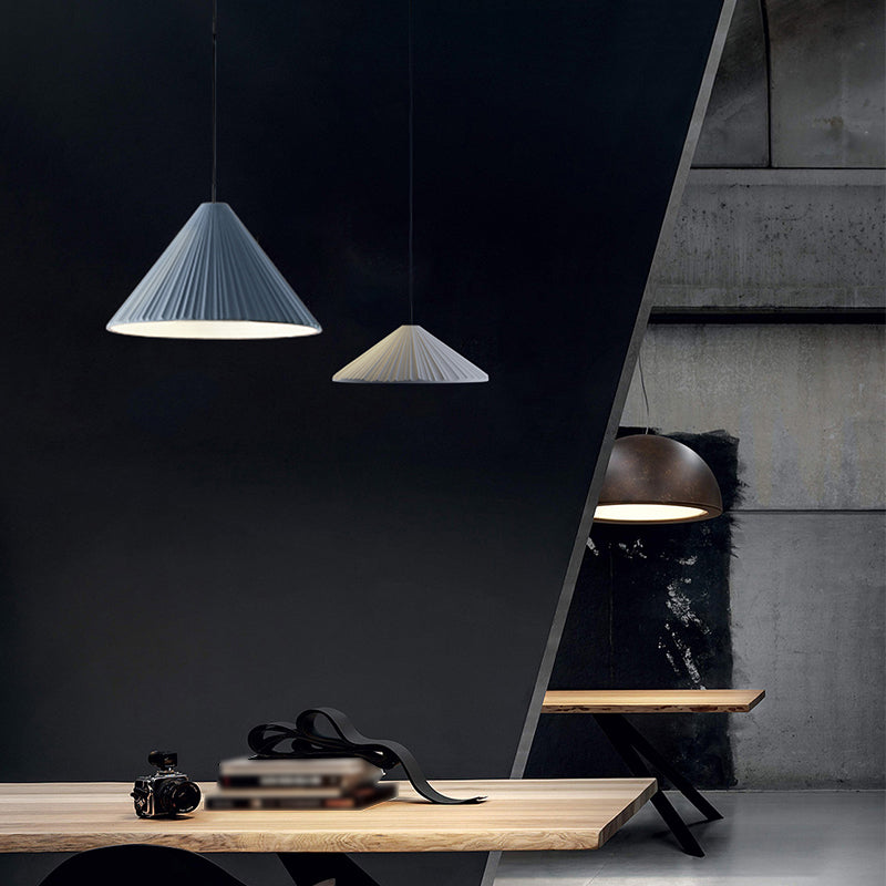 Forme du cône de ciment Lumières de suspension de macaron moderne 1 luminaire de support léger.