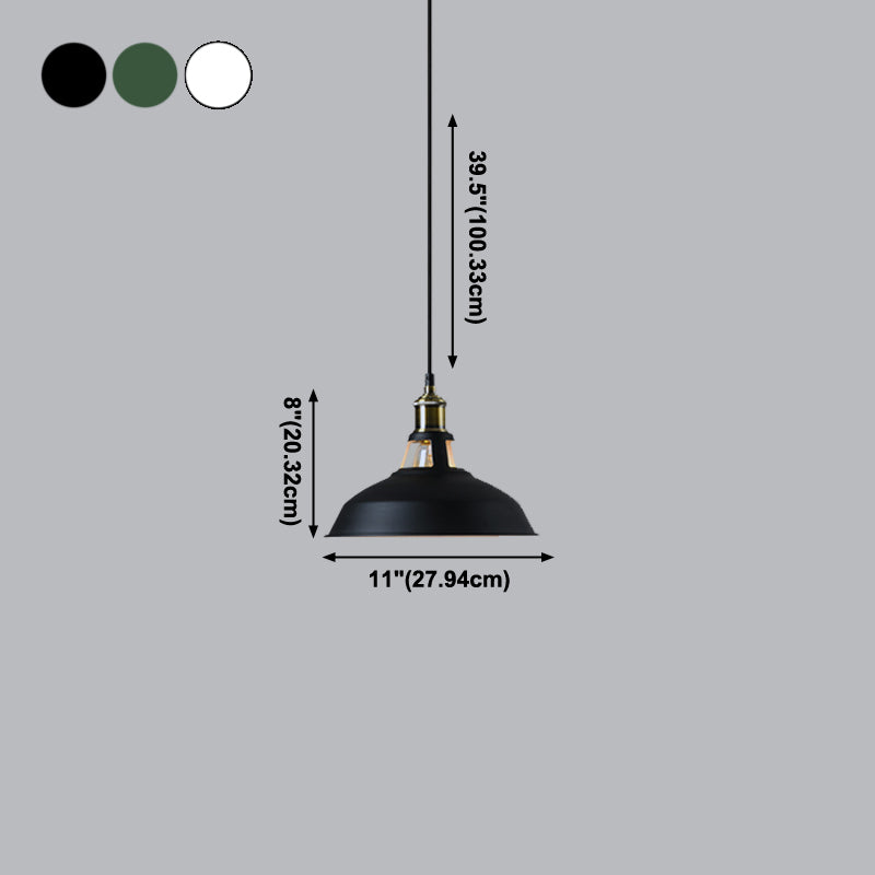 Wrought Iron Hanging Lamp Shop Barn Pendant Ceiling Light with 1 Light