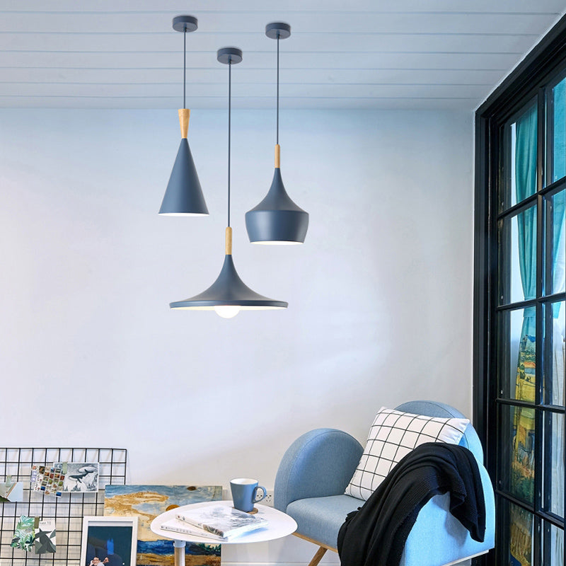 Aluminum 1-Light Pendant Lamp Creative Hanging Fixture for Dining Room