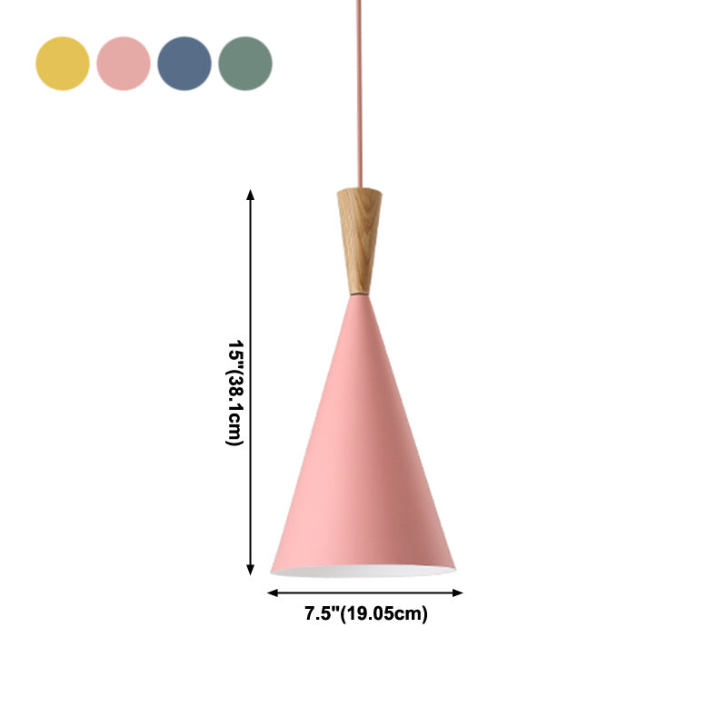 Aluminum 1-Light Pendant Lamp Creative Hanging Fixture for Dining Room