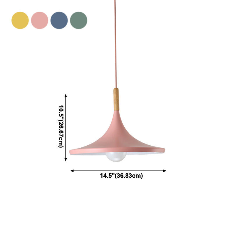 Aluminum 1-Light Pendant Lamp Creative Hanging Fixture for Dining Room