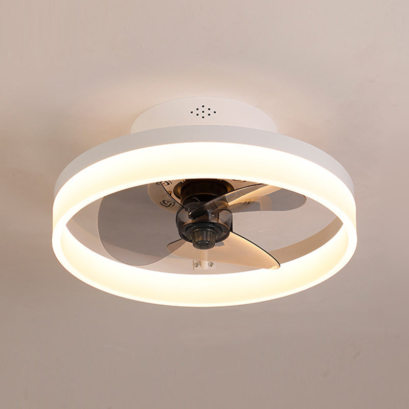 Moderne Deckenlüfterbeleuchtung Metal 1 Licht Deckenventilator für Schlafzimmer