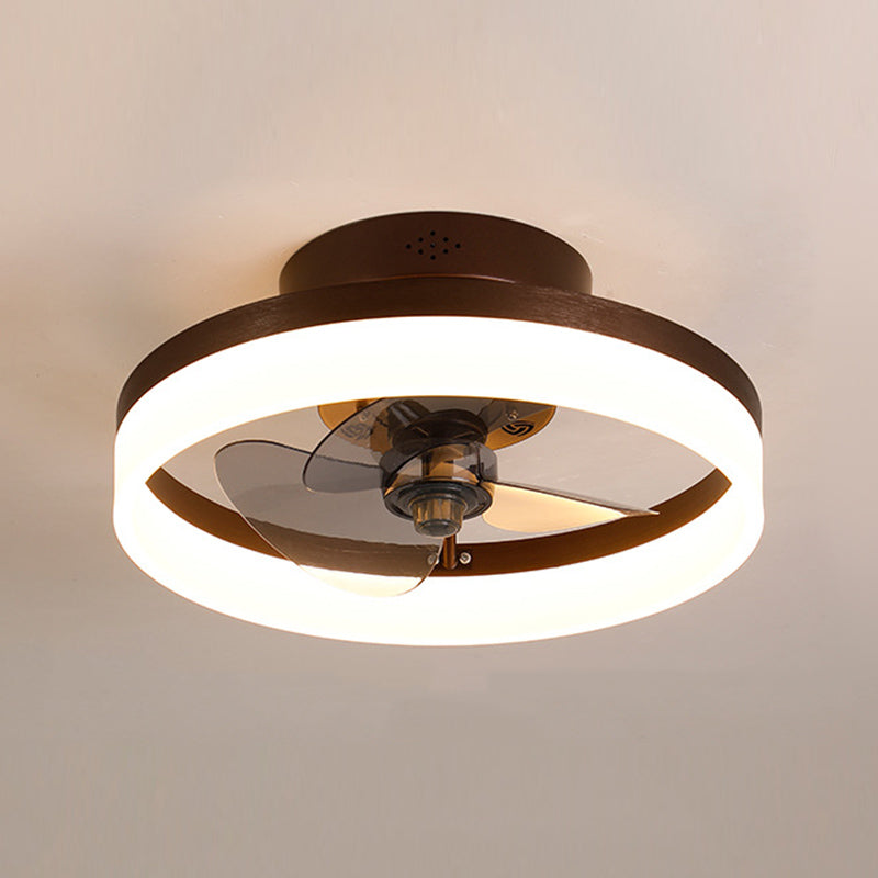 Moderne Deckenlüfterbeleuchtung Metal 1 Licht Deckenventilator für Schlafzimmer