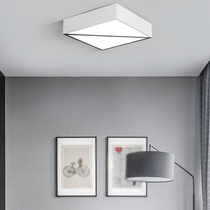 Triangle Bedroom Flush Mount Ceiling Light Metal LED Simple Ceiling Mount Light Fixture