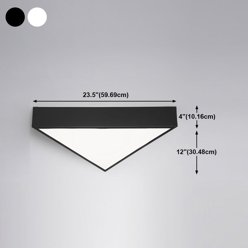 Triangle Chambre Plafonnier Encastré En Métal LED Simple Plafonnier Luminaire