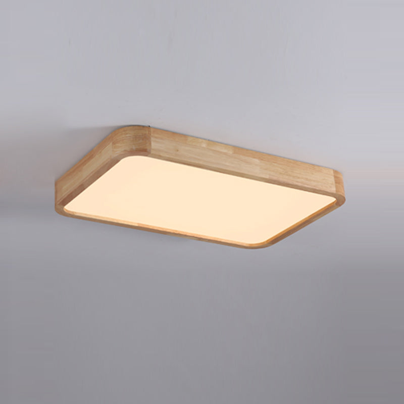 Wooden Ceiling Mounted Light Modern Flush Ceiling Light Fixture for Living Room