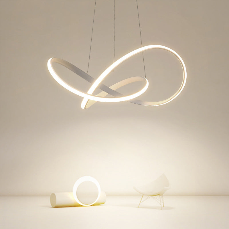 Lámpara lineal blanca lámpara moderna una luz LED LIGHT para dormitorio