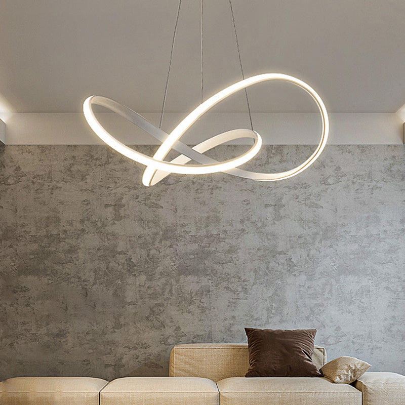 Lámpara lineal blanca lámpara moderna una luz LED LIGHT para dormitorio