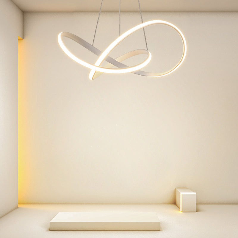 Lámpara lineal blanca lámpara moderna una luz LED LIGHT para dormitorio