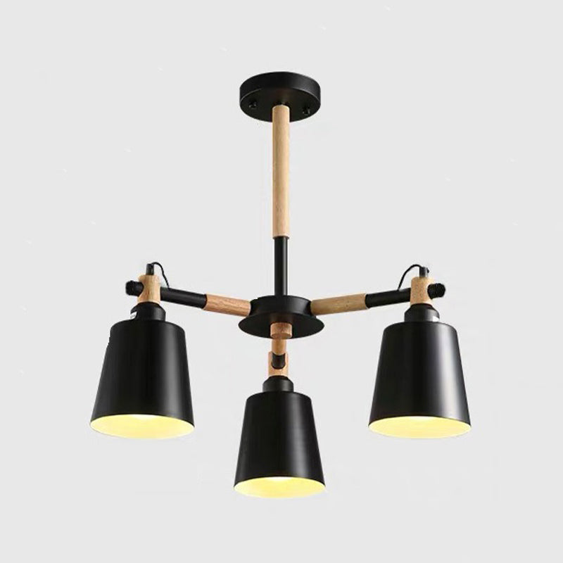 Nordic Multi Head Macron Chandelier Metal Chandelier Lighting Fixtures for Bedroom