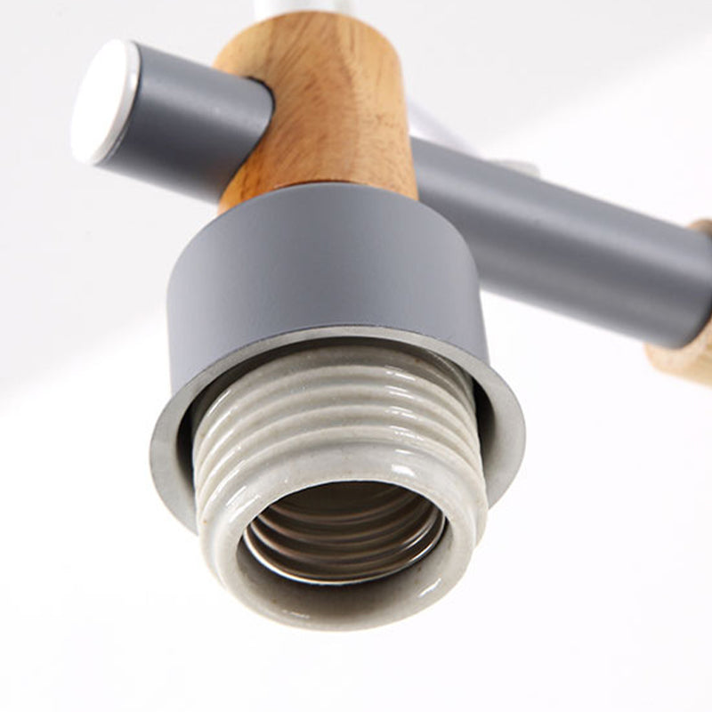 Nordic Multi Head Macron Chandelier Metal Chandelier Lighting Fixtures for Bedroom