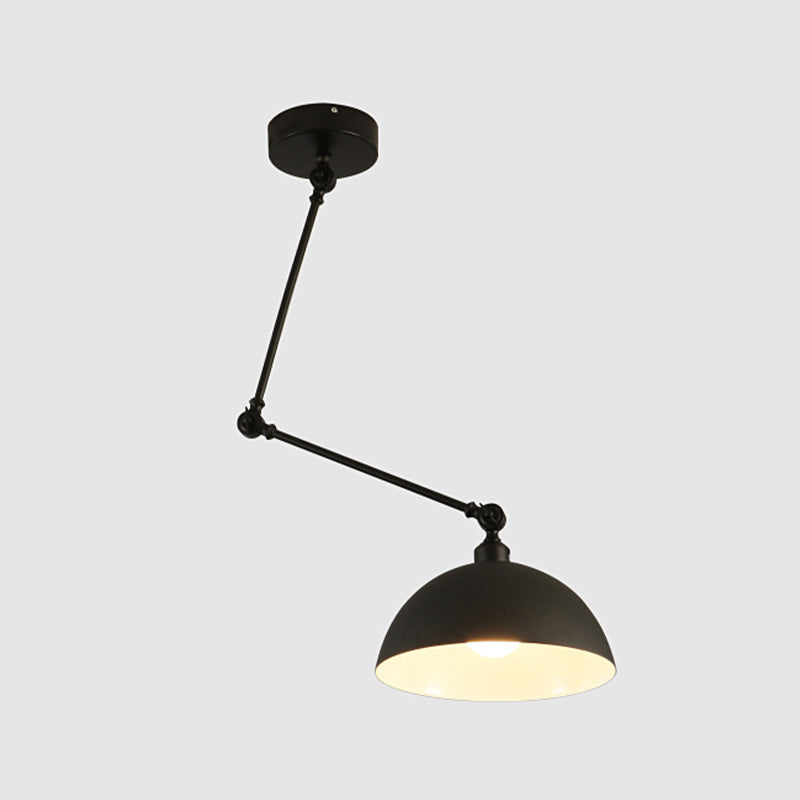 Stile industriale Lampada a sospensione in metallo pieghevole a 1 luce con ombra geometrica