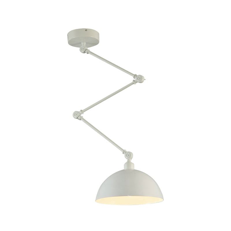 Stile industriale Lampada a sospensione in metallo pieghevole a 1 luce con ombra geometrica