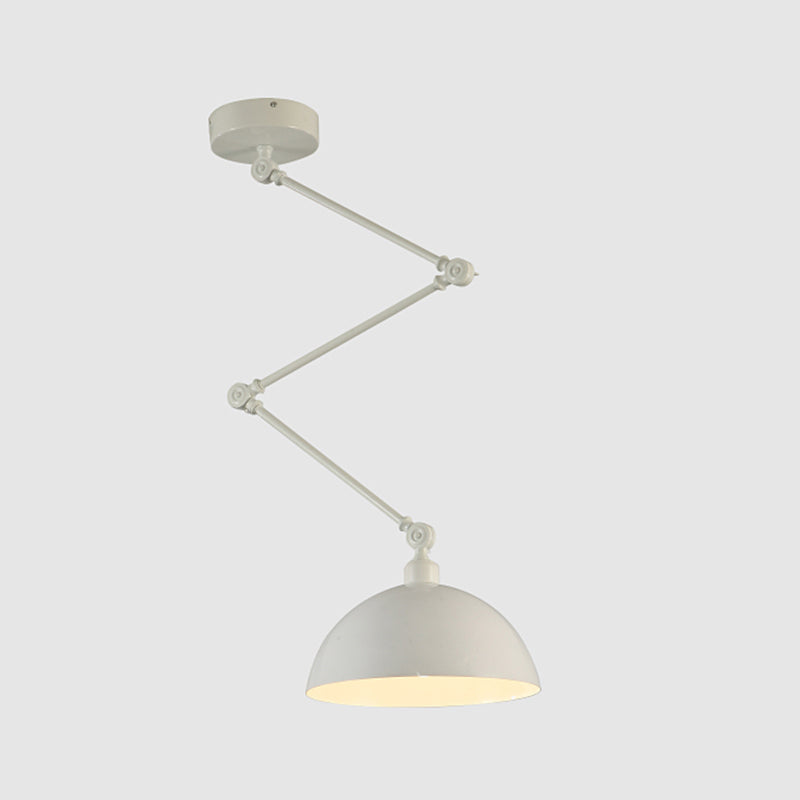 Stile industriale Lampada a sospensione in metallo pieghevole a 1 luce con ombra geometrica