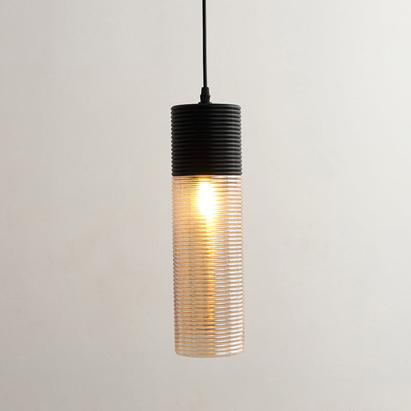 Apparecchio di illuminazione a sospensione geometrica retrò 1 lampadina in vetro ambra sospeso per sala da pranzo