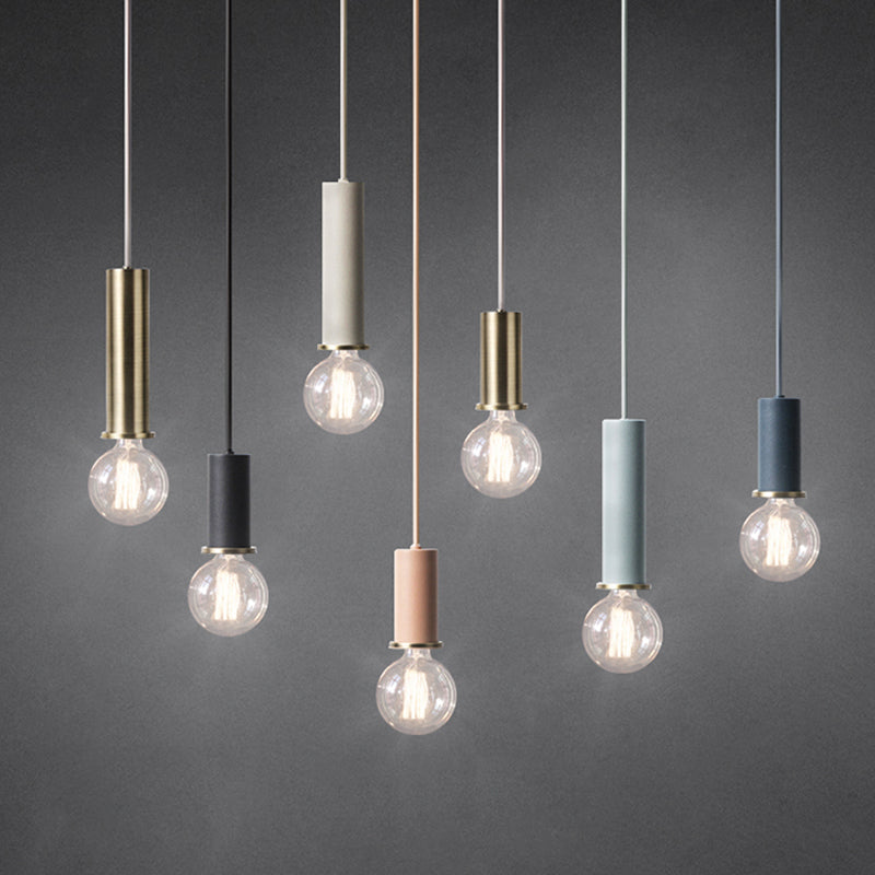 Bulb mini ciondolo mini ciondolo in stile industriale in metallo appeso per sala da pranzo