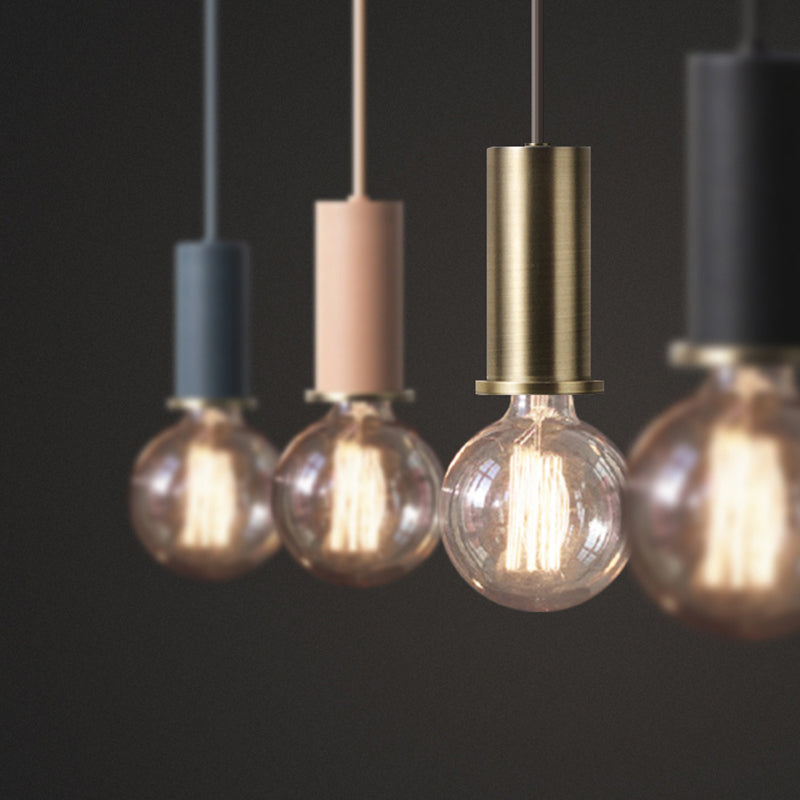 Bulb mini ciondolo mini ciondolo in stile industriale in metallo appeso per sala da pranzo