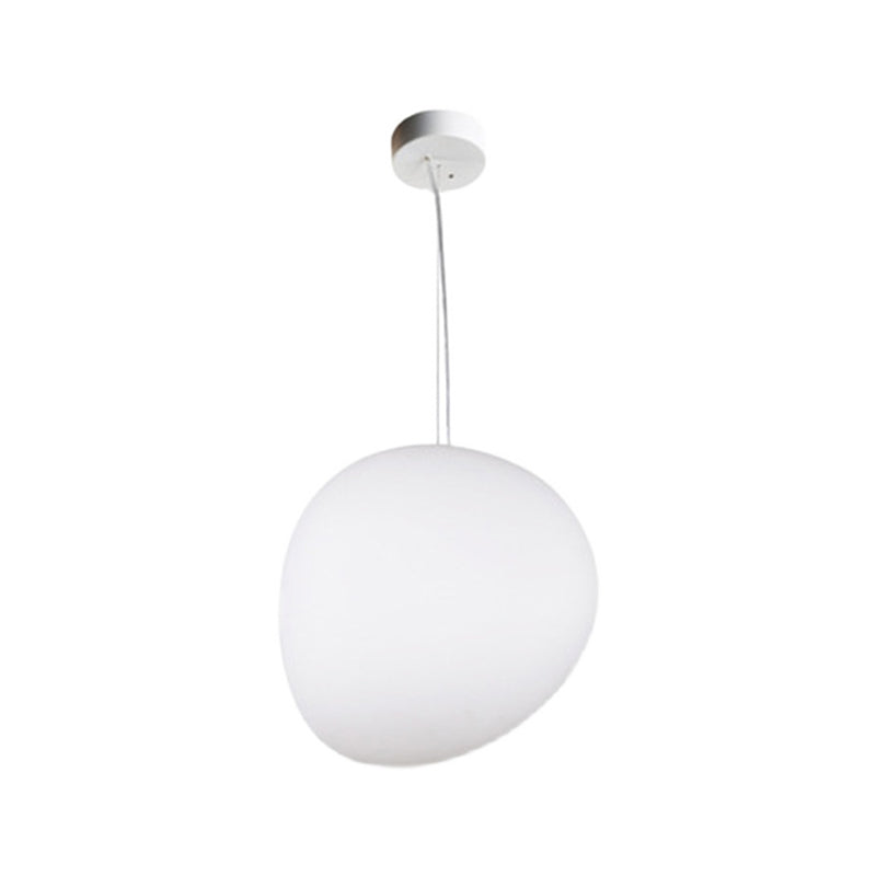 Nordique pavé pavé en verre blanc lampe à la suspension de la salle à manger 1