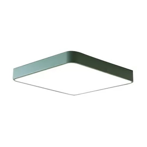 Plafonnier LED en acrylique de Style nordique, carré mince, encastré, pour couloir de bureau