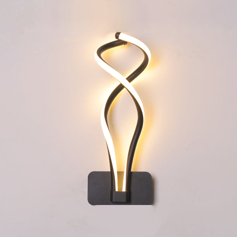 Moderner Stil Metall Wandleuchte lineare Form LED -Wandleuchte für Schlafzimmer