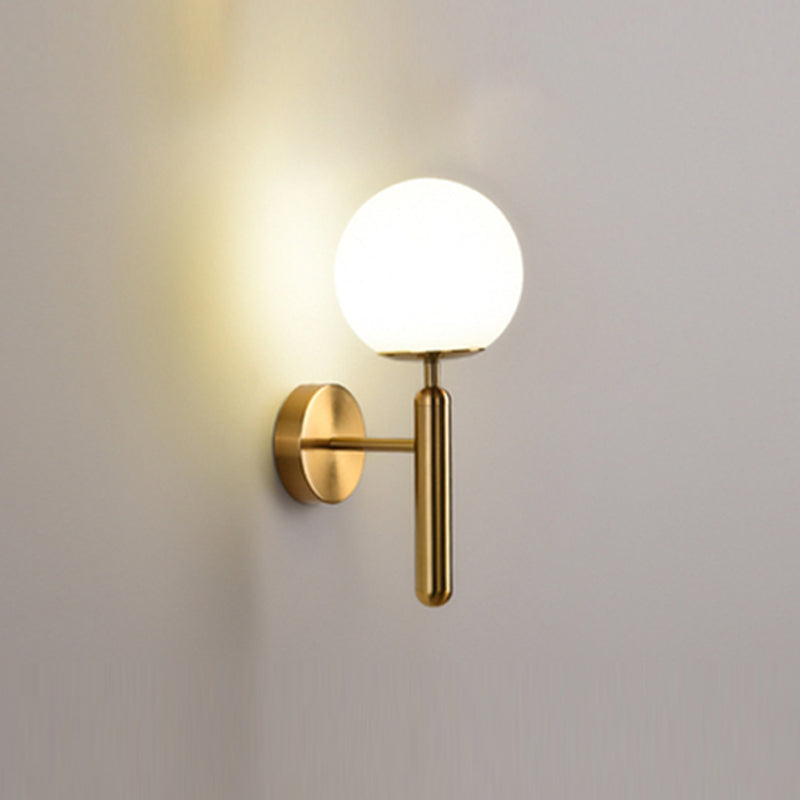 Nordische Wand montieren leichte moderne einfache Glasschatten Wandleuchte für Wohnzimmer