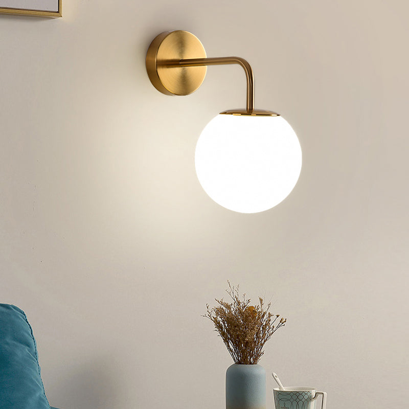 Nordische Wand montieren leichte moderne einfache Glasschatten Wandleuchte für Wohnzimmer