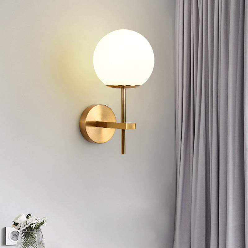 Nordische Wand montieren leichte moderne einfache Glasschatten Wandleuchte für Wohnzimmer