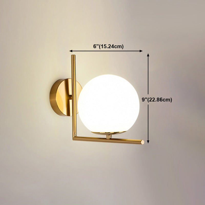 Nordische Wand montieren leichte moderne einfache Glasschatten Wandleuchte für Wohnzimmer