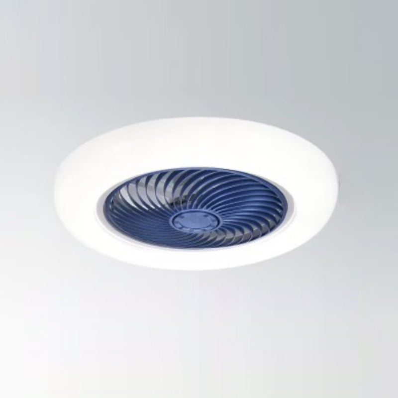Unsichtbare Blades Lüfter Lampe moderne Acrylschlafzimmer LED Semi Flush Deckenleuchte