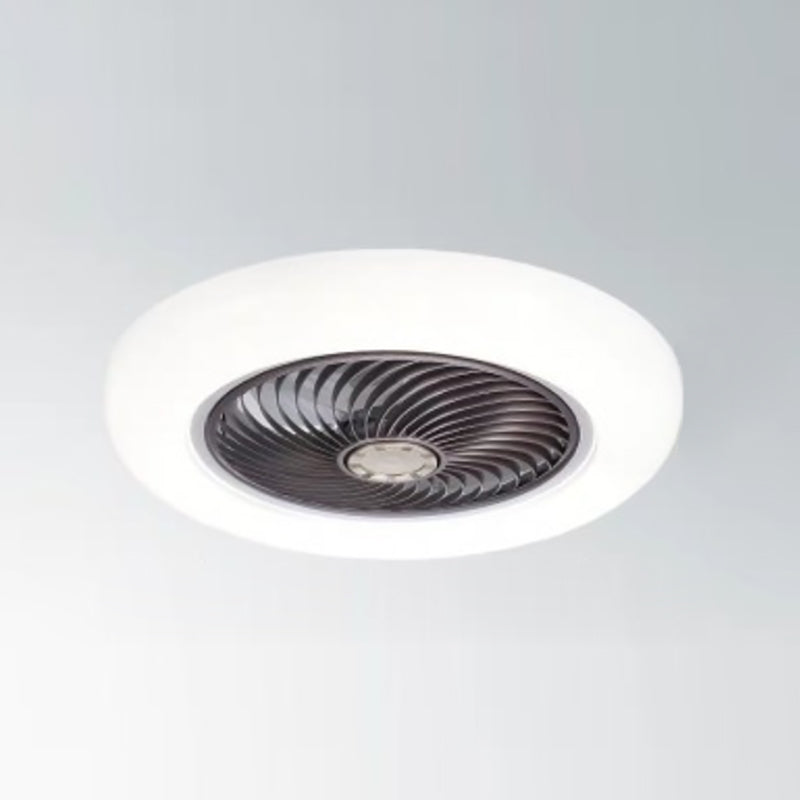 Unsichtbare Blades Lüfter Lampe moderne Acrylschlafzimmer LED Semi Flush Deckenleuchte