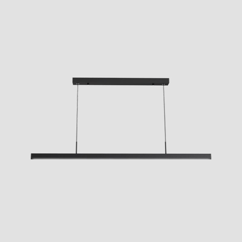 Rectangle moderne LED ISLAND lampe à tête de la lampe de restaurant à tête avec une teinte acrylique