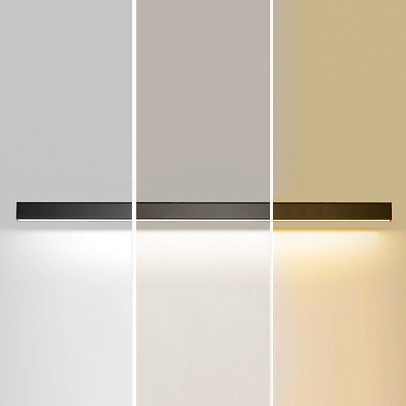 Rectangle moderne LED ISLAND lampe à tête de la lampe de restaurant à tête avec une teinte acrylique