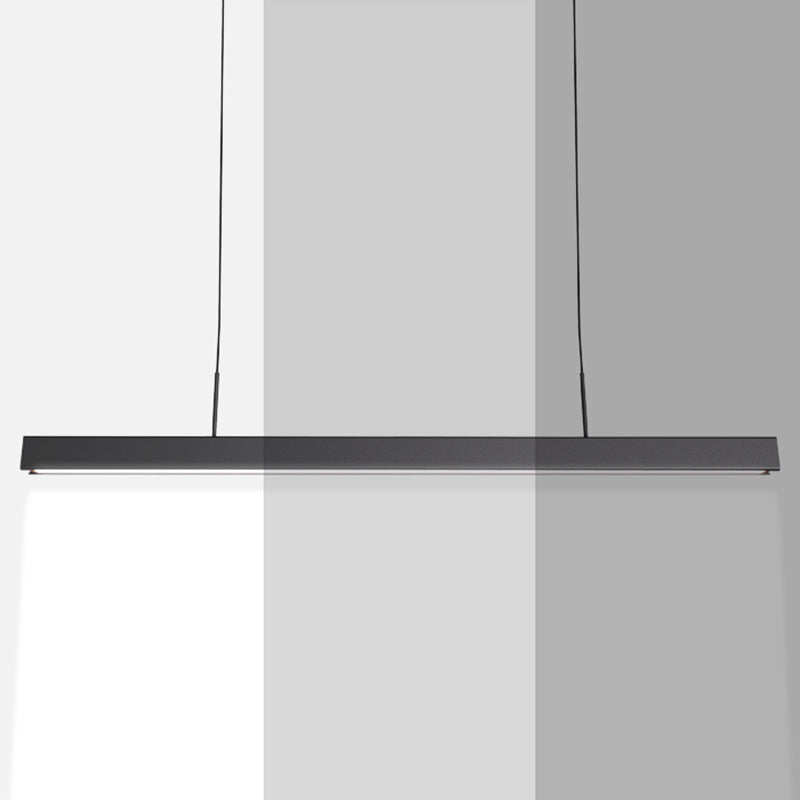 Rectangle moderne LED ISLAND lampe à tête de la lampe de restaurant à tête avec une teinte acrylique