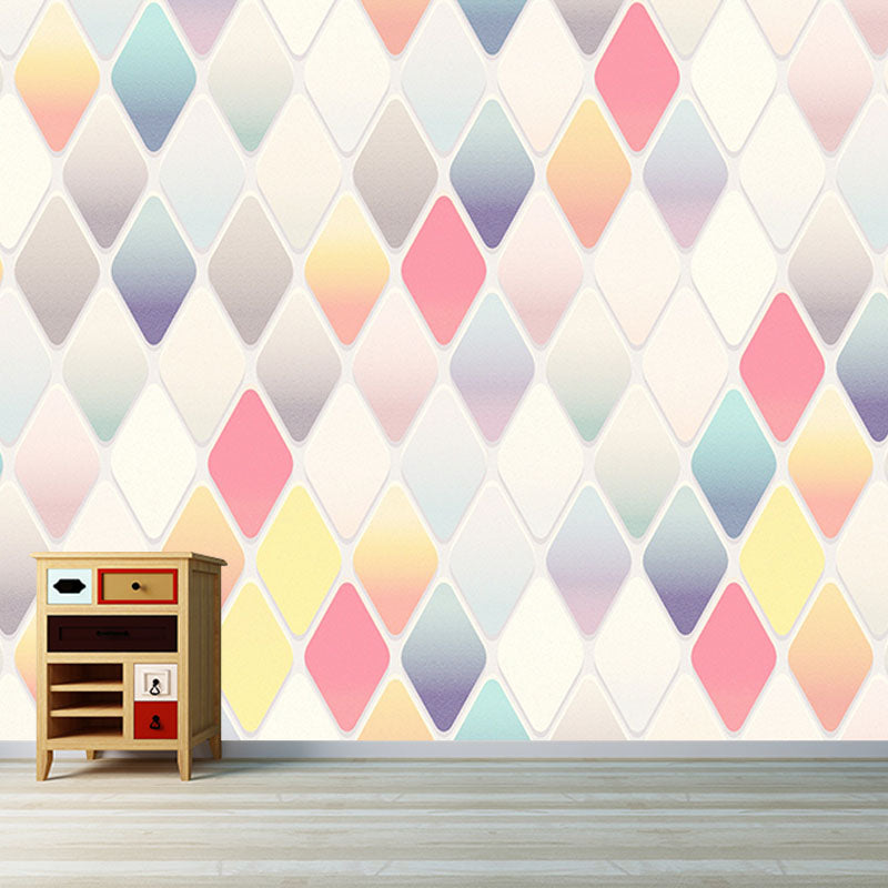 Environment Friendly Resistant Mural Wallpaper Geometry Sleeping Room Wall Mural