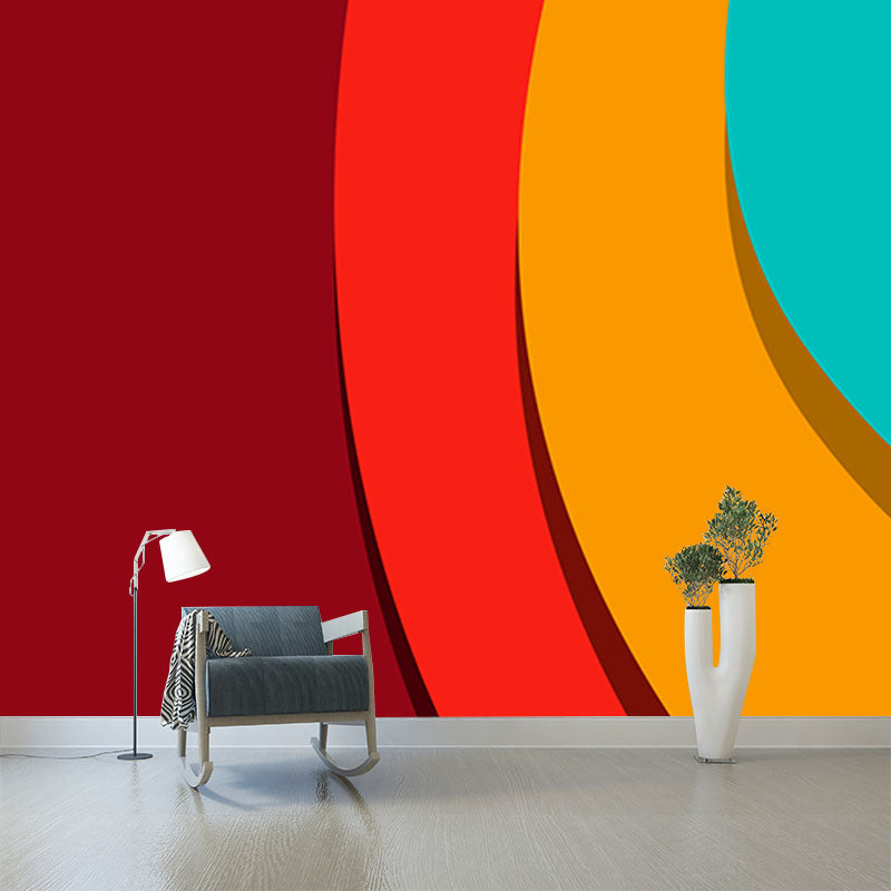 Modern Illustration Mural Wallpaper Geometry Living Room Wall Mural