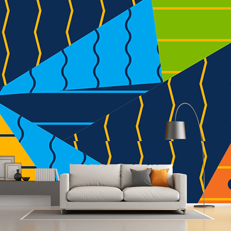 Decorative Illustration Mural Wallpaper Geometry Indoor Wall Mural