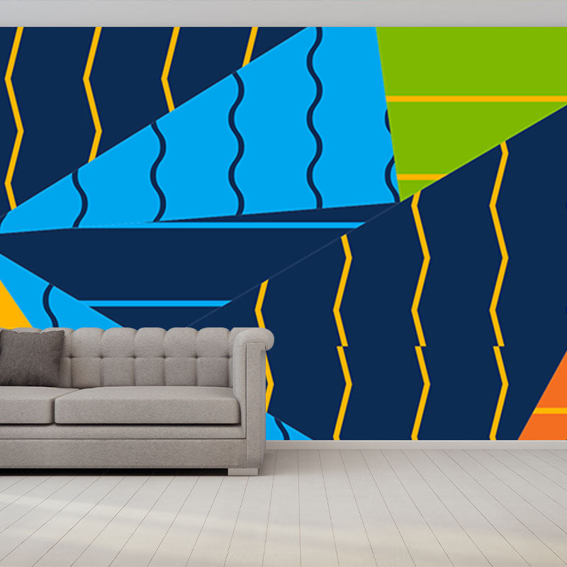 Decorative Illustration Mural Wallpaper Geometry Indoor Wall Mural