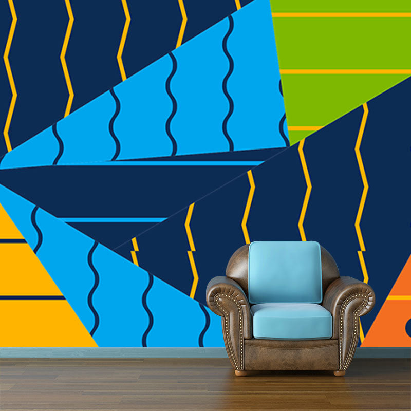 Decorative Illustration Mural Wallpaper Geometry Indoor Wall Mural
