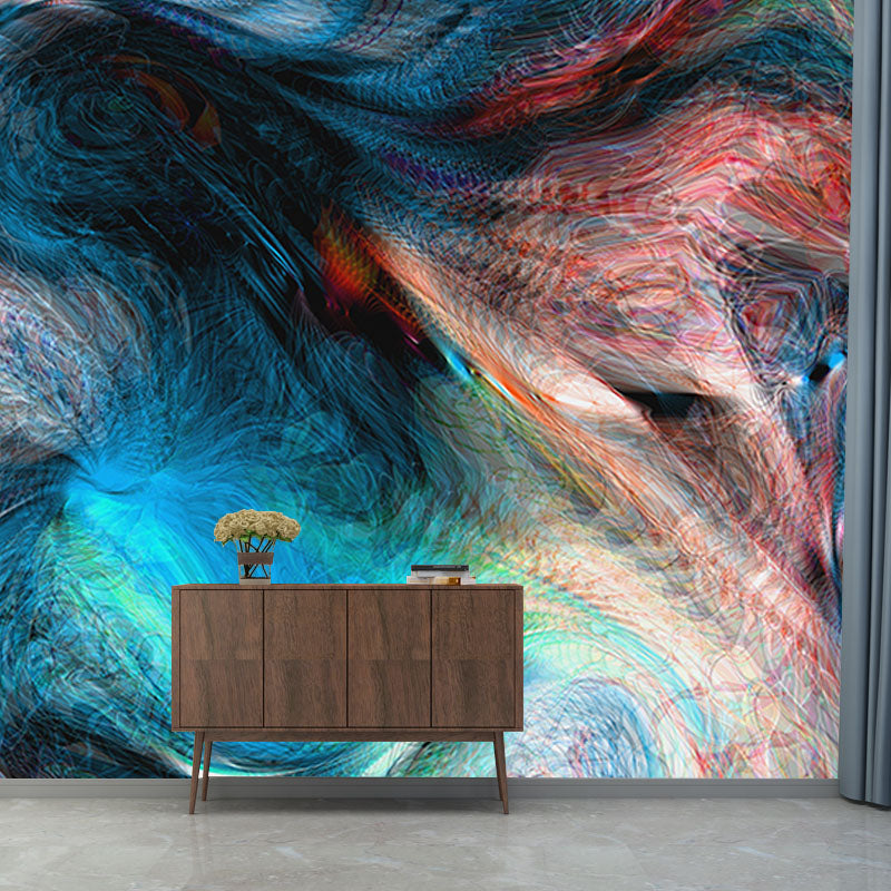 Abstract Pattern Mildew Resistant Wallpaper Environmental Sleeping Room Wall Mural