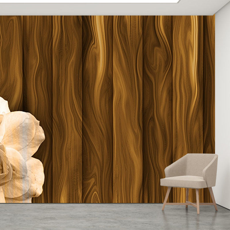Photography Environment Friendly Mural Wallpaper Wood Grain Bedroom Wall Mural