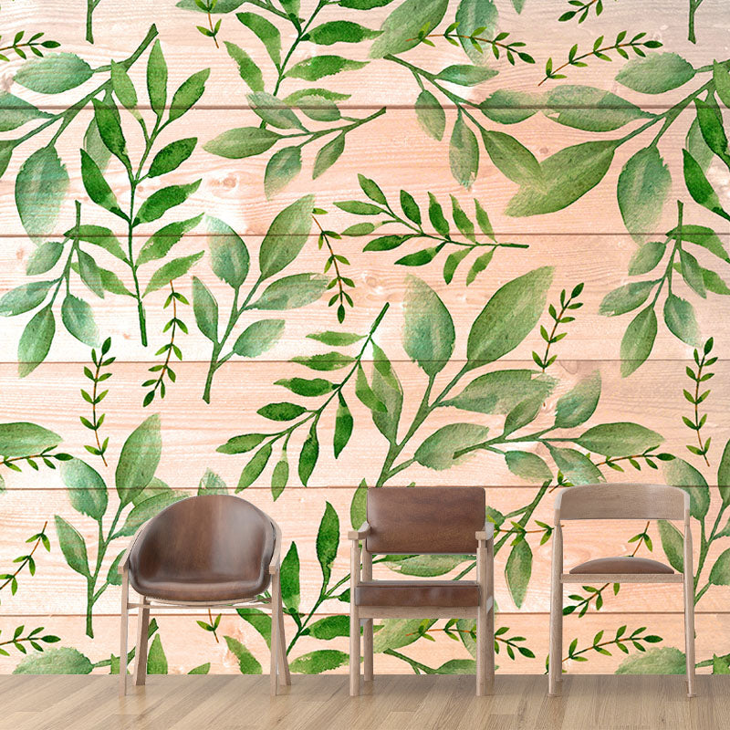 Environment Friendly Mural Wallpaper Wood Grain Photography Bedroom Wall Mural