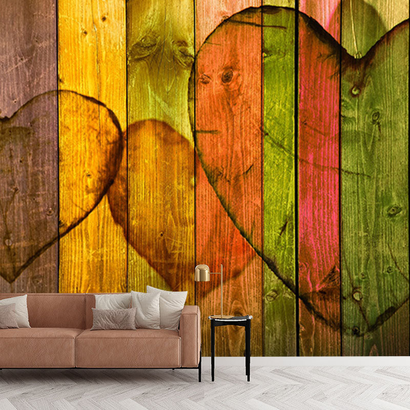 Environment Friendly Mural Wallpaper Wood Grain Photography Bedroom Wall Mural