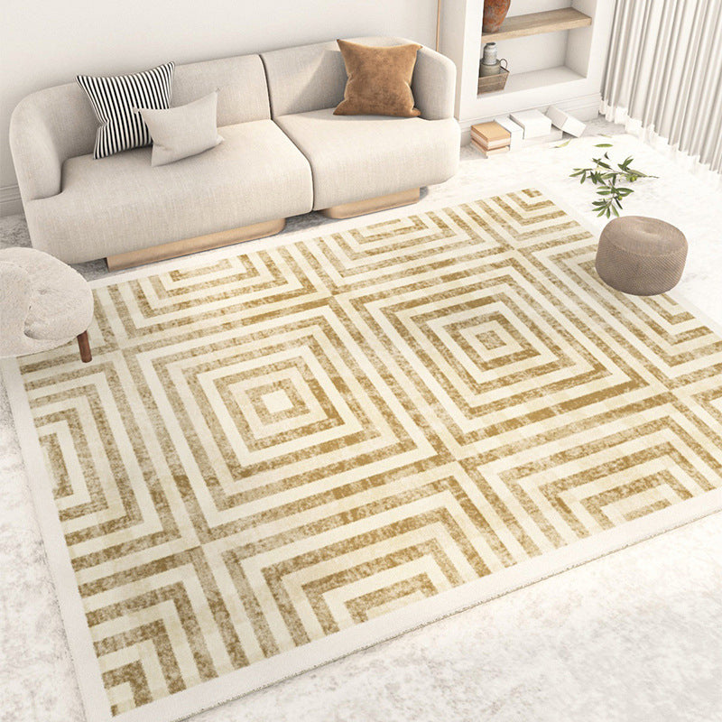 Geometrische Muster Teppich Innen Teppich -Teppichfleck -Resistent Innenteppich für die Heimdekoration