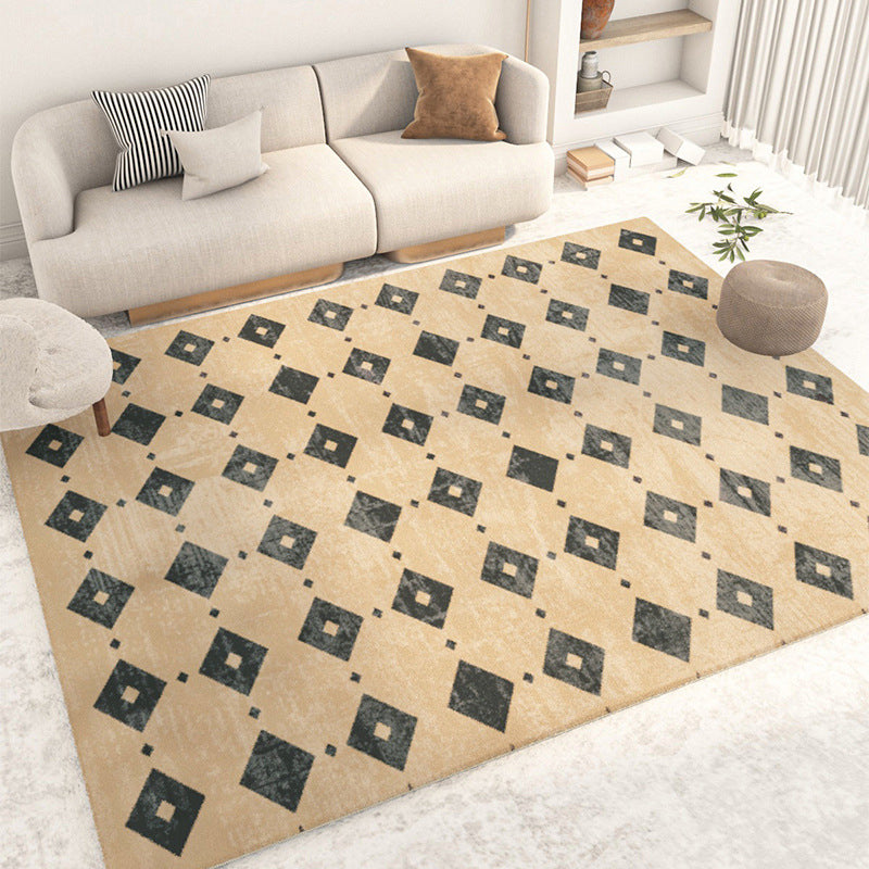Geometric Patterns Rug Indoor Carpet Stain Resistant Indoor Rug for Home Decoration