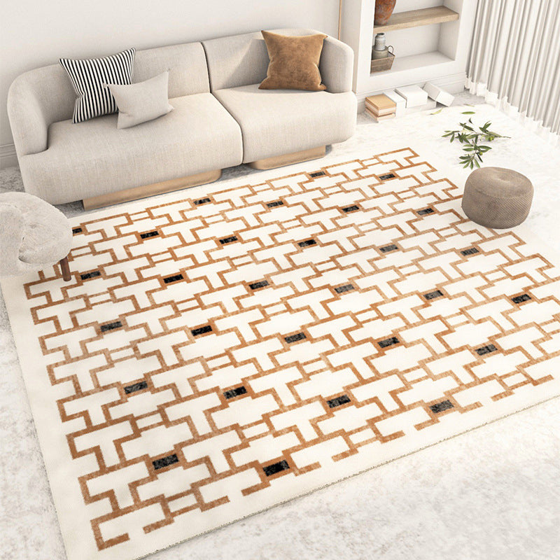 Geometrische Muster Teppich Innen Teppich -Teppichfleck -Resistent Innenteppich für die Heimdekoration