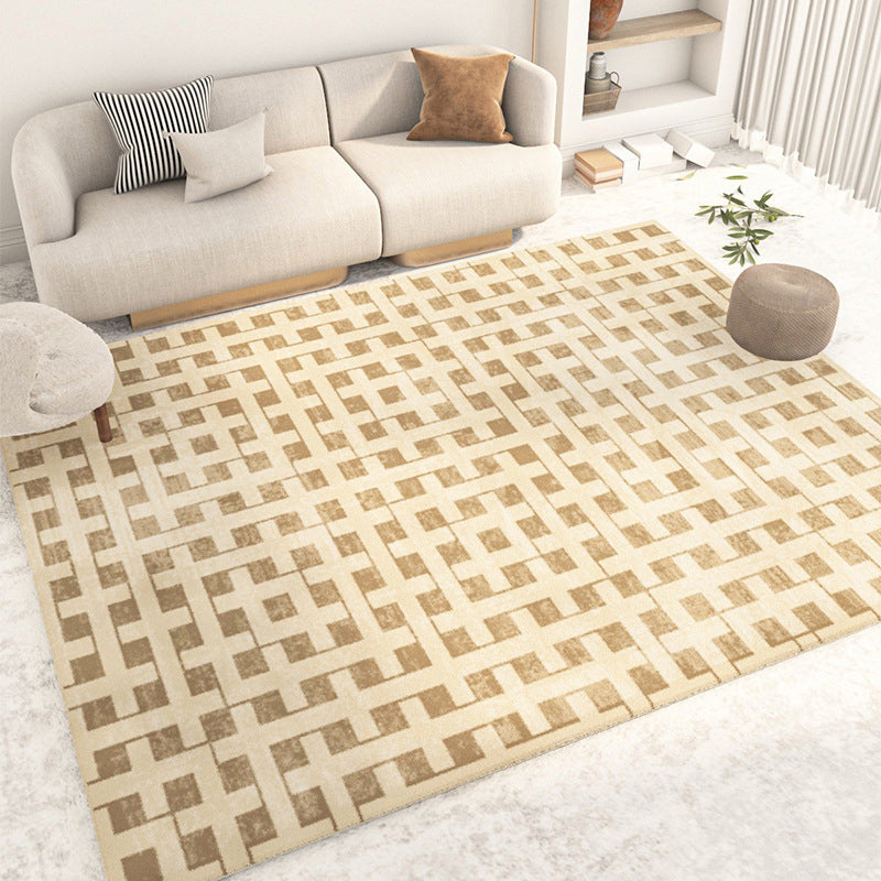 Geometrische Muster Teppich Innen Teppich -Teppichfleck -Resistent Innenteppich für die Heimdekoration