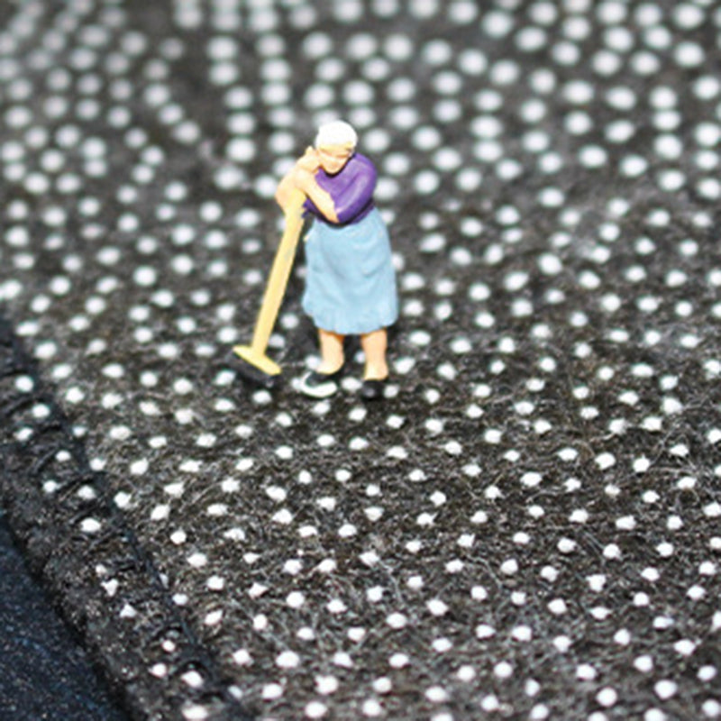 Schwarzer und grau geometrischer Muster Teppich Polyester Innenteppich Färbemittelebiet Teppich